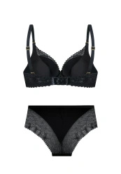Zestaw Elisabeth Biustonosz Push Up + Figi Wysokie