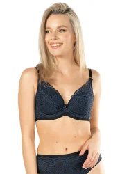 Biustonosz Push Up Koronkowy Debora