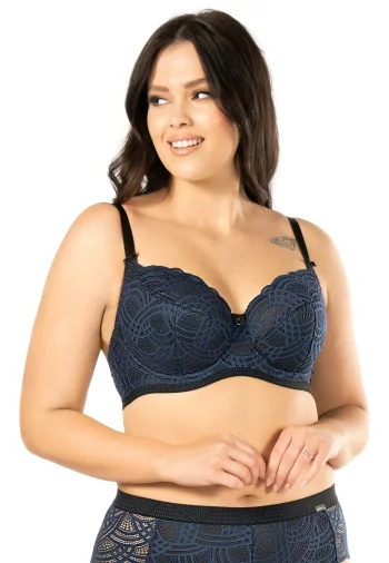 Biustonosz Półusztywniany Koronkowy Debora