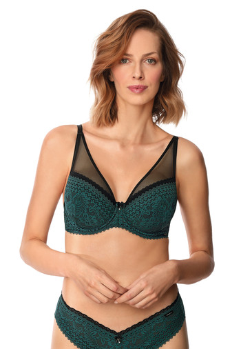 Biustonosz Push Up Koronkowy Xena