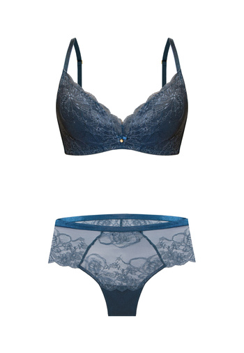 Komplet Charlotte Biustonosz Bez Fiszbin + Brazyliany