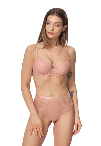 Komplet Camelia Biustonosz Double Push Up+ Brazyliany 
