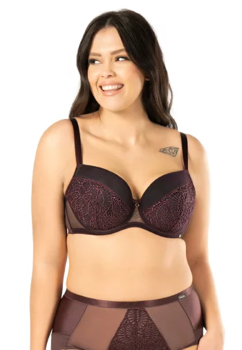 Biustonosz Usztywniany Koronkowy Daisy