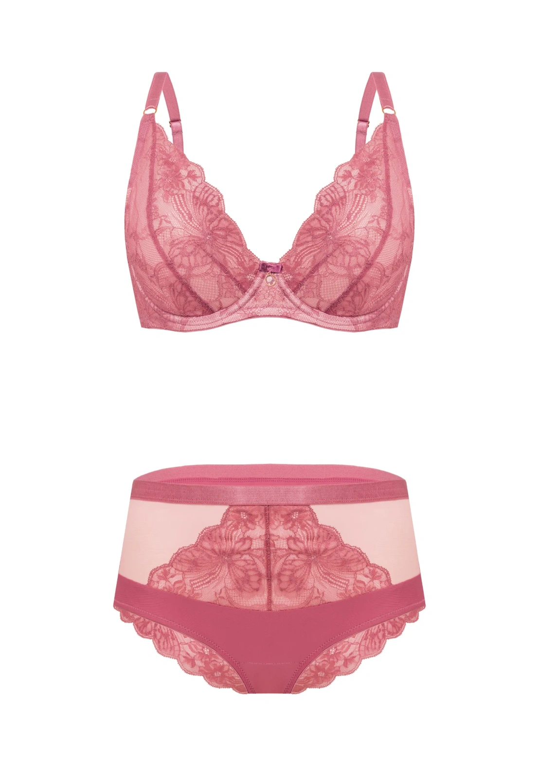 Komplet Ofelia Biustonosz Push Up + Figi Wysokie