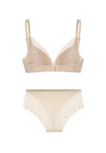 Zestaw Elisabeth Biustonosz Push Up + Figi Koronkowe