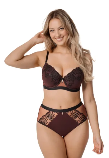 Biustonosz  Push Up Z Haftem Teofile