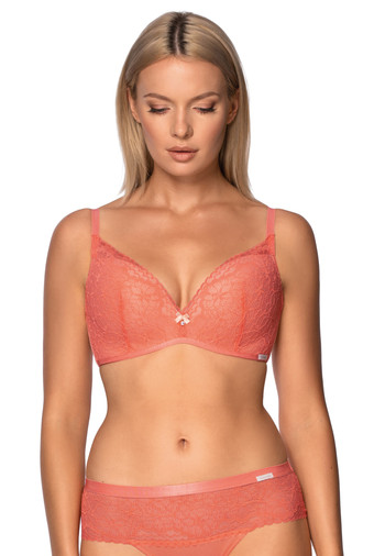 Biustonosz Push Up Bez Fiszbin Koronkowy Melania