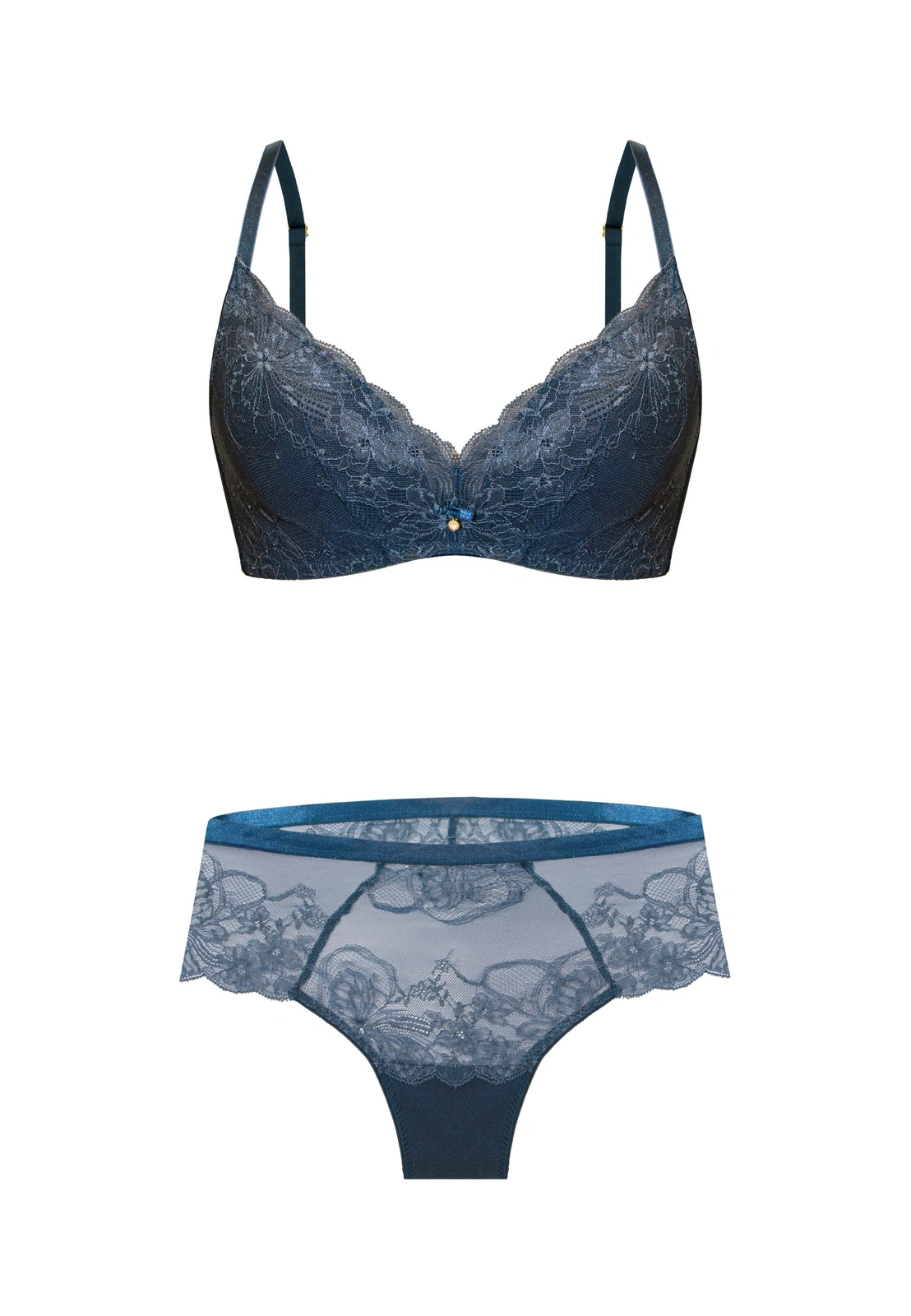 Komplet Charlotte Biustonosz Bez Fiszbin + Brazyliany
