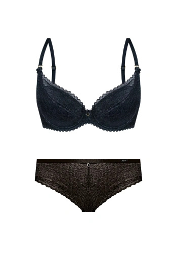 Zestaw Elisabeth Biustonosz Push Up + Brazyliany