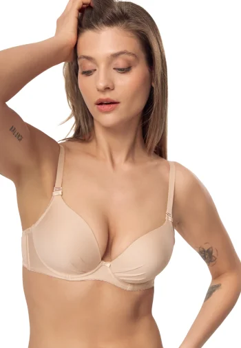 Biustonosz Double Push Up Gładki  Lili