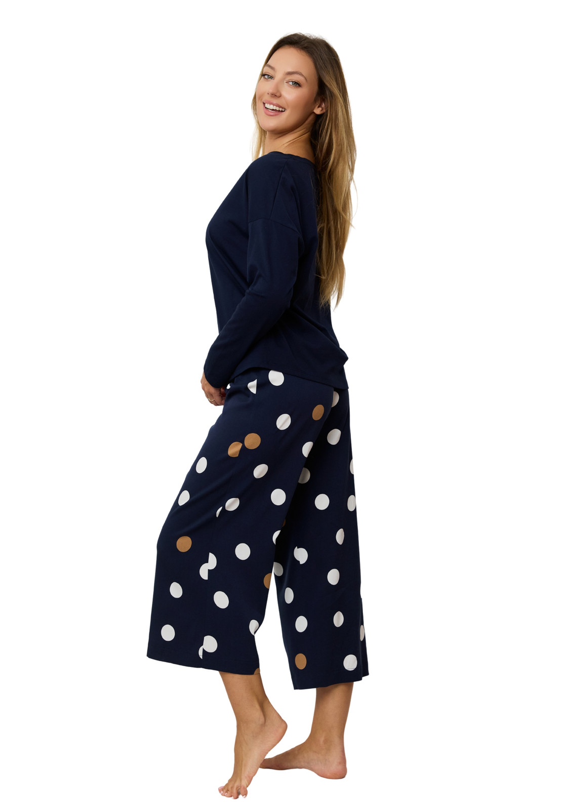 Piżama Bawełniana Przed Kostkę Oceane