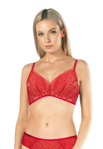 Biustonosz Push Up Bez Fiszbin Koronkowy Desire