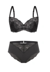 Zestaw Violette Biustonosz Push Up + Szorty