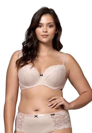 Biustonosz Usztywniany Koronkowy Pia