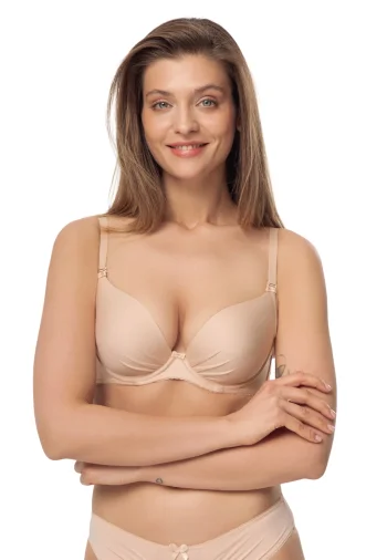 Biustonosz Double Push Up Gładki  Lili