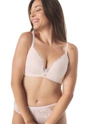 Zestaw Octavia Biustonosz Push Up Bez Fiszbin + Wysokie Figi