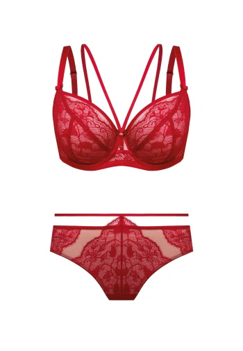 Zestaw Rosalia Biustonosz Soft Ze Strapsami + Brazyliany