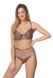 Komplet Cecilia Biustonosz Push Up Z + Figi Wysokie