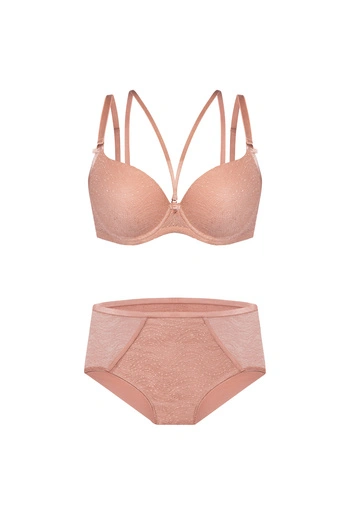 Komplet Camelia Biustonosz Double Push Up + Figi