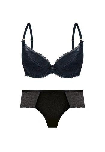 Zestaw Elisabeth Biustonosz Push Up + Figi Wysokie