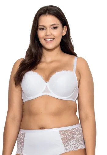 Biustonosz Usztywniany Koronkowy Pia