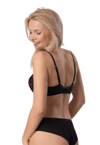 Biustonosz Push Up Z Haftem  Valentine