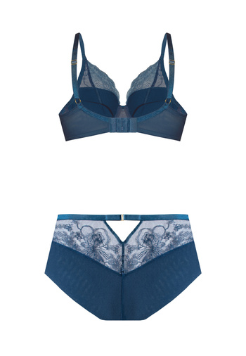 Komplet Charlotte Biustonosz Push Up + Figi Wysokie