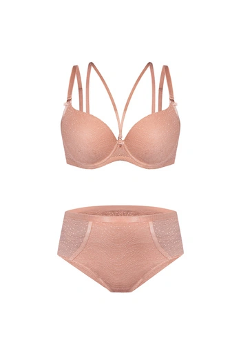 Komplet Camelia Biustonosz Double Push Up+ Brazyliany