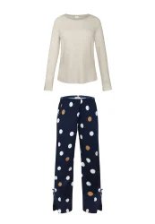 Piżama Wiskozowa Długa Oceane