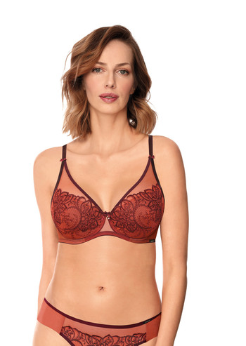 Biustonosz Push Up Z Haftem  Livia